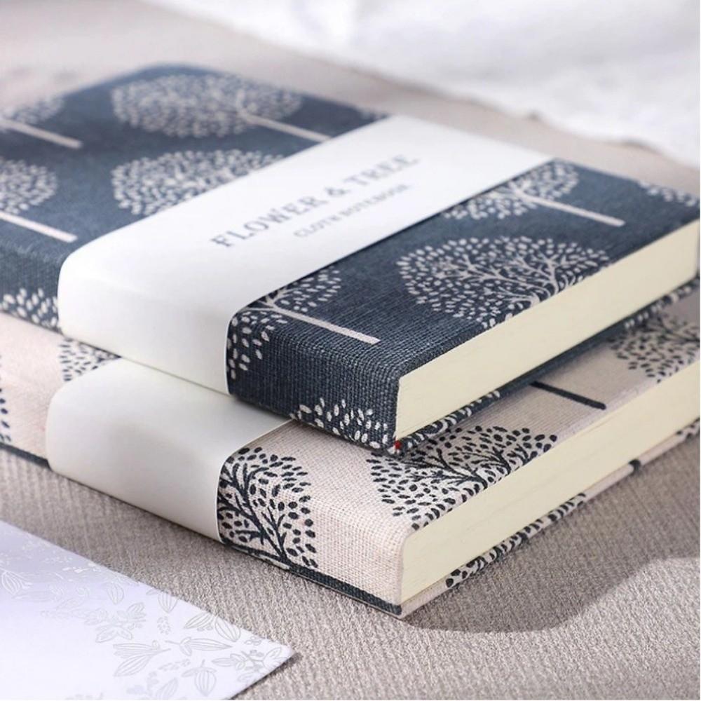 Cloth-covered Flowers Notebook Super-thick Printing Notepad 2026 Hand Account Book  Office Supplies