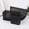 Mesh Make-Up Fall Organizer Lagerung Pouch Zipper Toiletry Reise Kosmetik Tasche