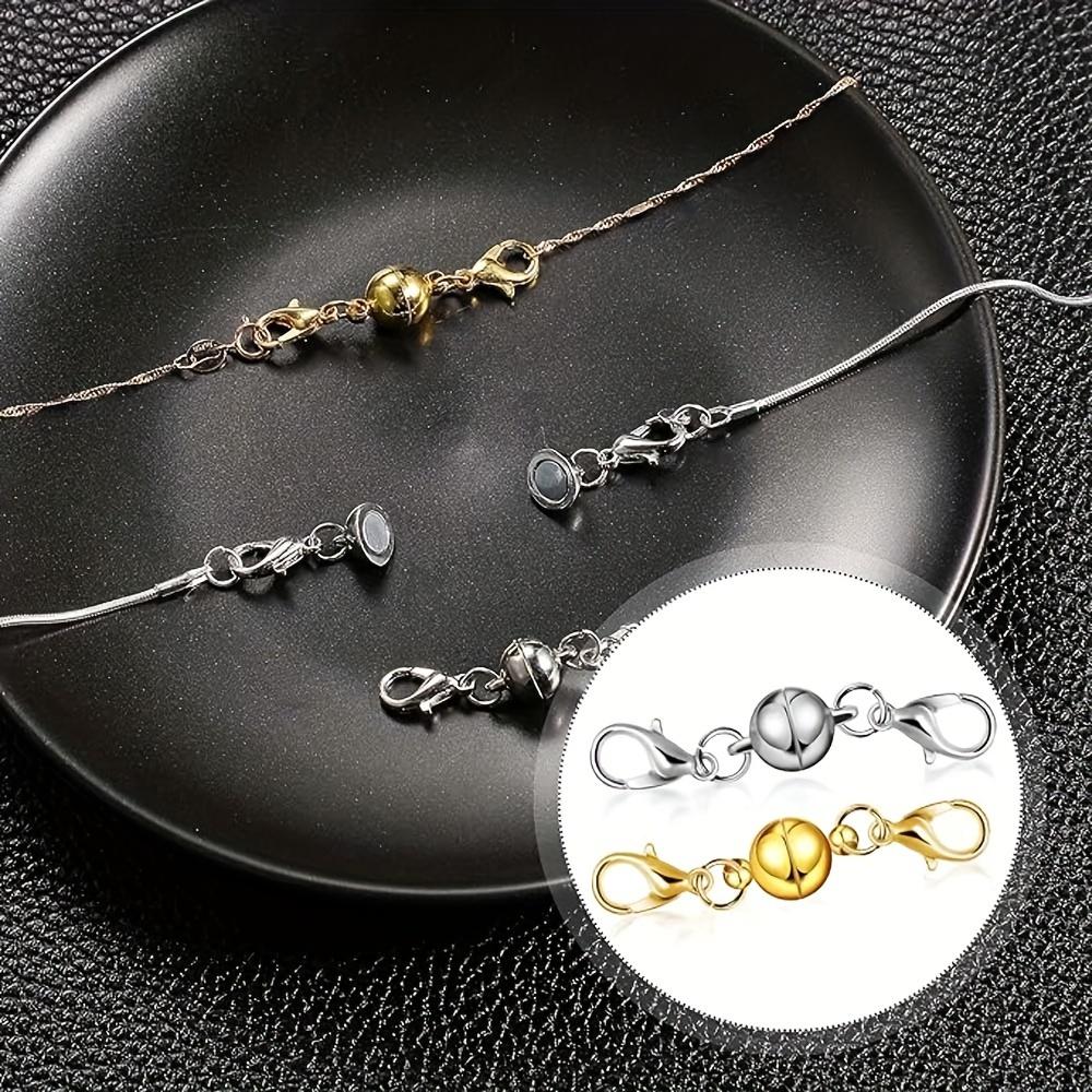 2/4/10pcs Simple and fashionable spherical buckle bracelet necklace connecting buckle double headed lobster buckle connector bracelet necklace