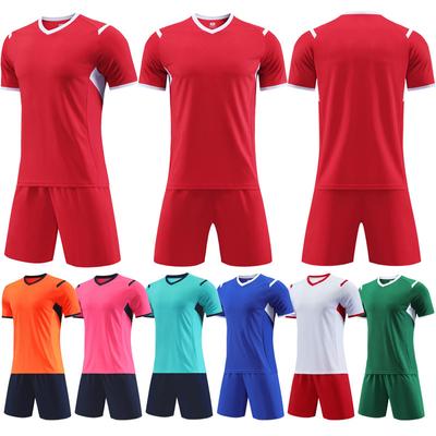 Football Uniform Suit for Boys with Printed Primary School Football Sportswear Children's Training Clothes Short-sleeved Football Uniforms