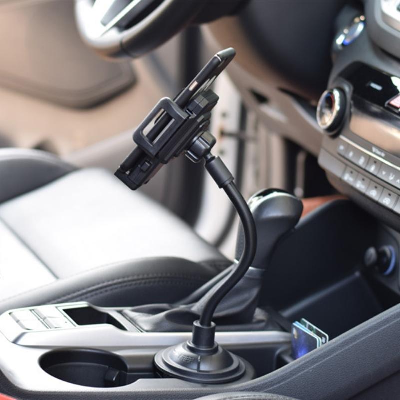 17mm Adjustable Car Cup Beverage Holder Rack Mount Base with Flexible Arm Suitable for Truck Phone Mounts Navigation Use