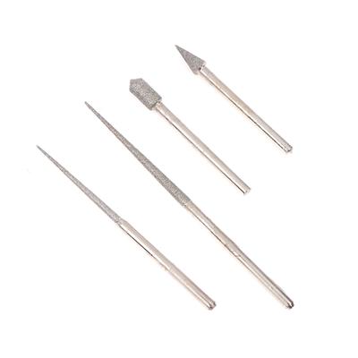 3Mm Shank Diamond Grinding Head Grinding Needle Bit Burr Mini Drill For Metal Glass Jade Engraving Drilling Carving Tool