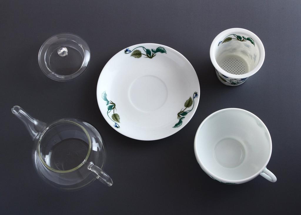 Toyo Ceramics Arita Ware Celand Glass Tea for One, Violet, TFO-003