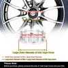 Universal  54mm 9 Lugs Car Wheel Center Hub Caps Cover Protector Pack of 4