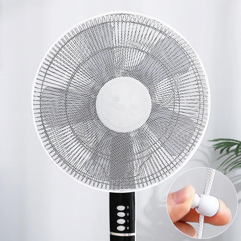Mesh Fan Cover With Drawstring Fan Dust Cover Safety For Baby Finger Protector Kids Finger Guards Nylon Mesh Nets Summer Home