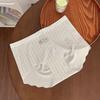 Women's Summer Small Floral Ice Silk Lace Waist Head Splicing 10A Bacteriostatic No Trace Briefs