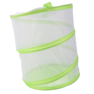 Butterfly Mesh Cage Collapsible Portable See Through Butterfly Habitat Enclosure with Handle for