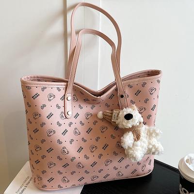 Korean Casual Fashion Large-capacity Bag Women's 2025 Summer New Simple and Fashionable High-value Portable Tote Bag