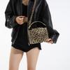 Fashion leopard print casual new trend retro foreign style simple spice girl style one shoulder crossbody small square bag