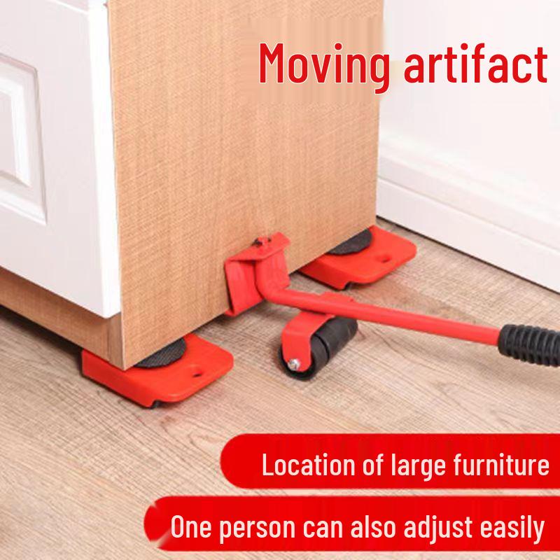Spring Cleaning Heavy Furniture Mover Set: 5-Piece Household Moving Aid