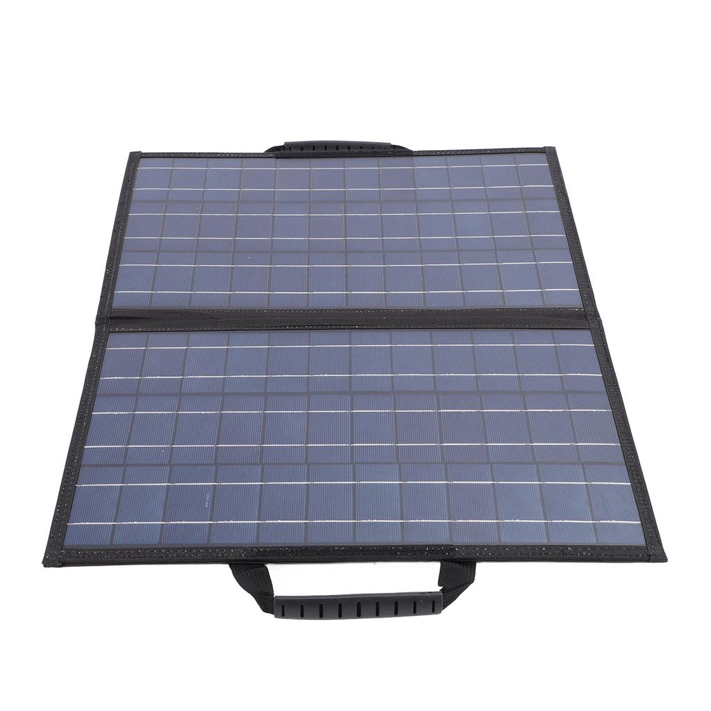 Solar Panel Kit with Angle Adjust Meter Polycrystalline Silicon 80W Foldable 2 USB 1 Type C 1 DC