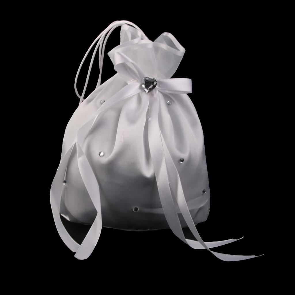 

Pearl Dolly Bag Satin Tribute Silk Bridal Handbag Designer Luxury Bag for Wedding Bridesmaid Flowergirl (20cm Max Length 30cm)