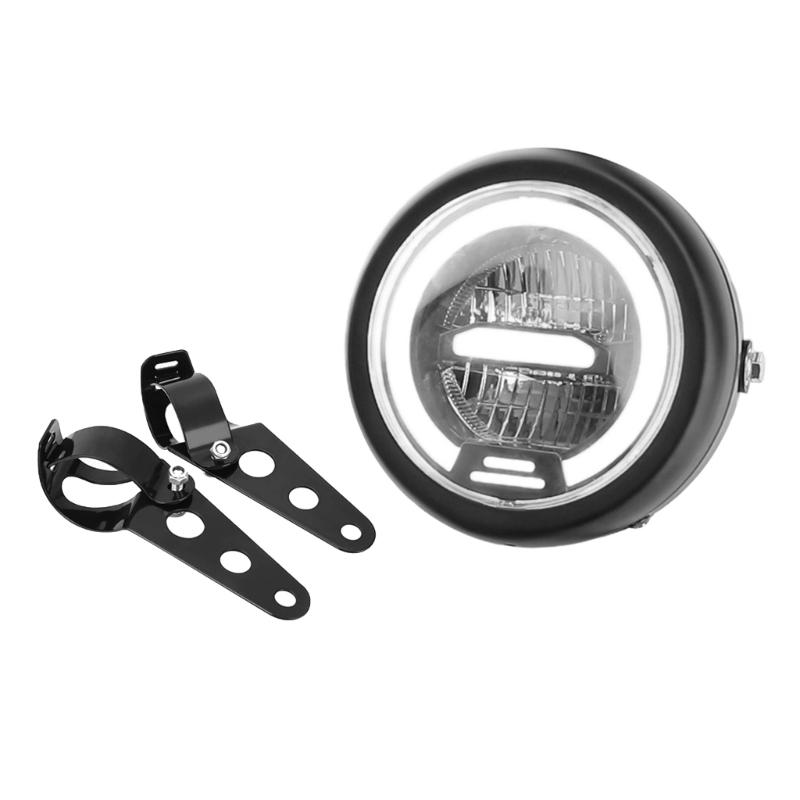 

Easy Installation 6.5 Inch LED Motorcycle Headlamp with Brackets Assembly Suitable for Choppers & Cruisers City Commute белый