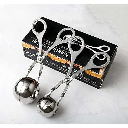 

DoriUp Meatball Maker, 2-Piece, Stainless Steel, Silver