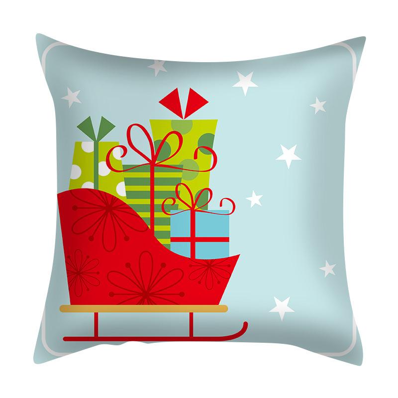

Рождественская наволочка с героями мультфильмов, скандинавская трансграничная специальная поставка, популярная подушка для гостиной, спальни 40x40cm