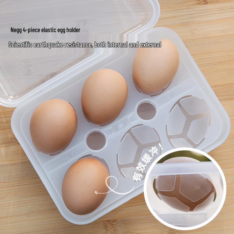 Shockproof Shatterproof Egg Holder - Portable, Anti-Fall Plastic Storage for Camping & Home