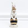 Creative Pastoral Palace Rabbit Family Decoration Home Ornaments Bedroom Living Room Porch Easter Bunny Resin Crafts Kid Gift