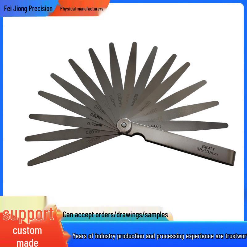 Высокоточный набор щупов из нержавеющей стали для клапанов 100 pcs x 10 cm