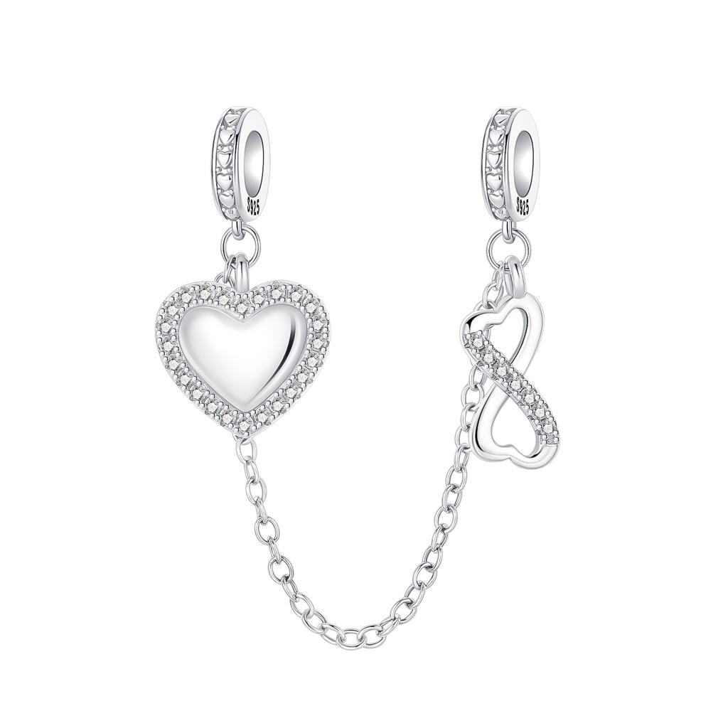 New Copper Craft Cats Dogs Flower Star Moon Heart Safety Chain Necklace Bracelets Luxury Women'S Fine Jewelry Gifts