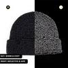 Men Women Reflective Knit Hat Korean Street Style Slouchy Beanie Face Slimming Design Streetwear Fashion Cap Winter Accessories