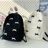 Cute Bowknot Aesthetic Backpacks Lightweight School Bookbags Students Sweet Rucksack for Girls Women's Corduroy College Mochilas