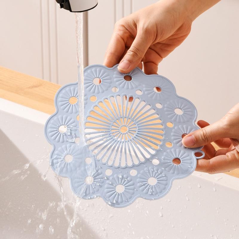 Silicone Flower Coasters Heat Insulation Anti-scald Waterproof Mats Creative Scandinavian Style Coffee Coaster Kitchen Accessory