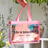 Transparente PVC Strandtasche Wasserdicht Große Kapazität Schwimmtasche Sommer Reise Aufbewahrung Handtasche für Damen