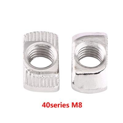 T-Nut Hammerkopfmutter Vernickelter Kohlenstoffstahl Befestigungselement Für Aluminiumprofil (EU40 M8*19.5*10)