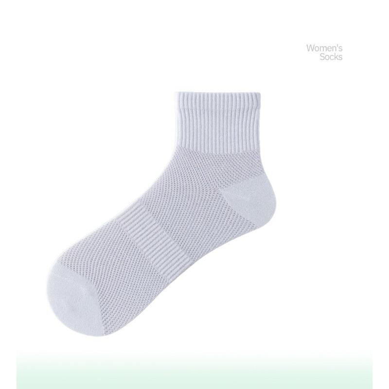 

Silk Stockings for Women in Summer, Lightweight, Mesh Design, Breathable, Cool Feeling, Anti-odor and Antibacterial, Without Bones, Mid-calf Length. 1 pair світло-фіолетового кольору