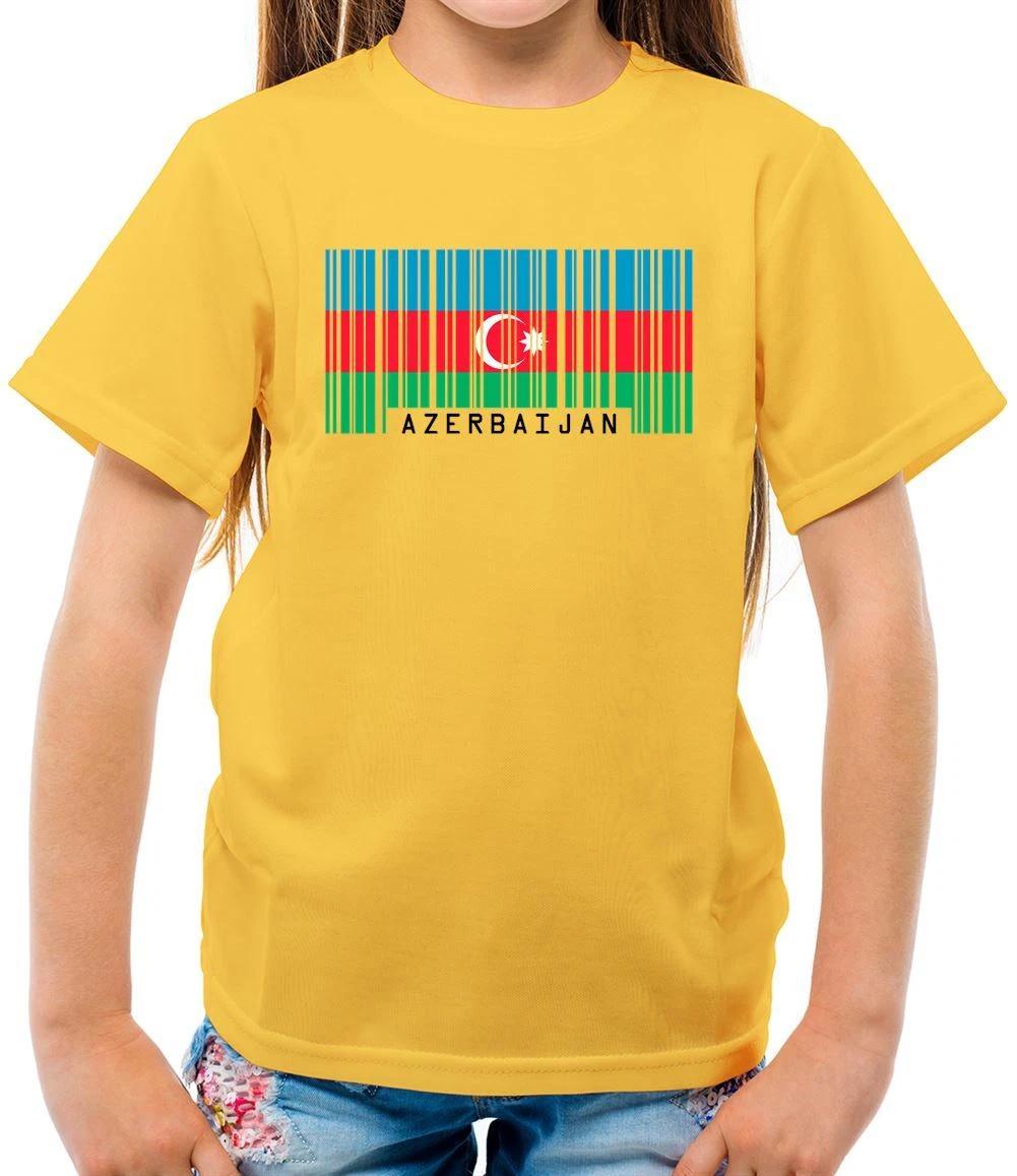 Azerbaijan Flag - Kids T-Shirt - Baku Country Travel Azerbaijani Flags 110