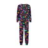 Family Matching Print Sets Pajamas Loungewear Outfits Family Matching Long Sleeve Tops+Pants Set
