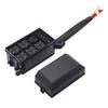 6-fach Flachsicherungshalter Box Relaisbox mit Flachsteckanschlüssen und Kabelbaum 4-Pin 12V 40A Relais für Auto LKW