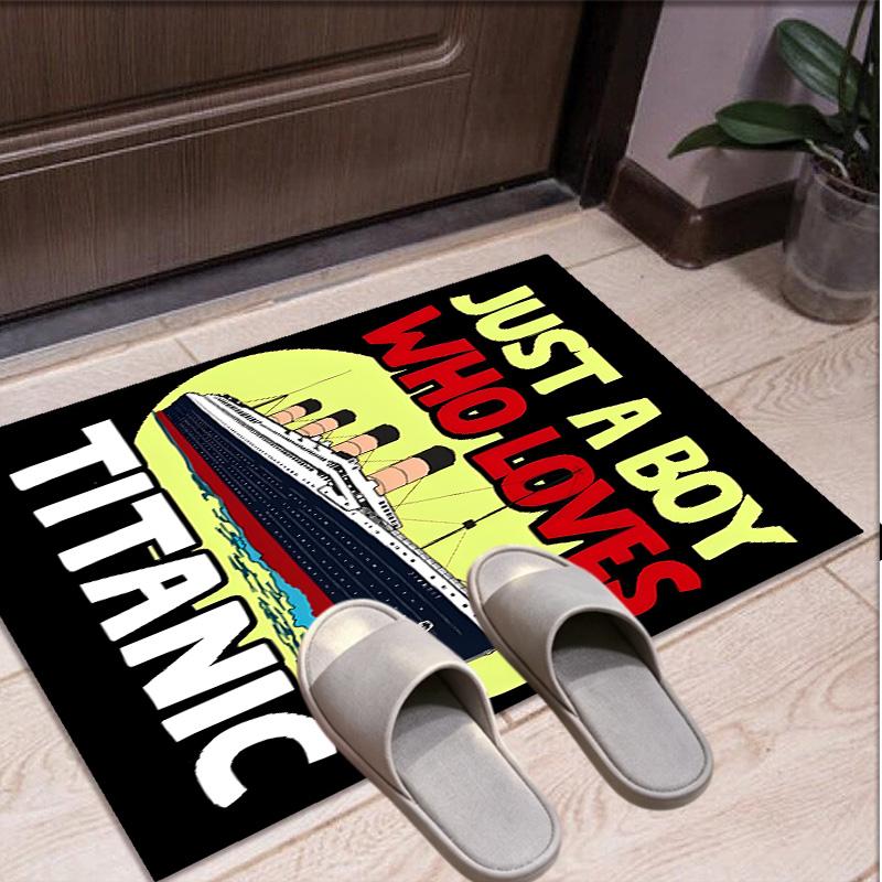 RMS Titanic Pattern Rug, Indoor/Outdoor Mat, for Picnic, Gameroom, Bedroom, Office, Living Room, Home Decor Carpet, Birthday Gift