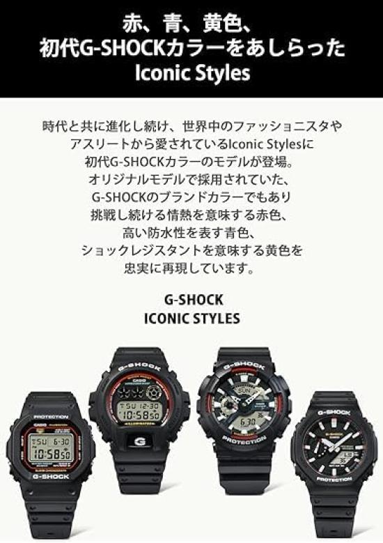 Stili Iconici Colore Originale [Casio] G-Shock DW-5600RL-1 Orologio da Uomo, Nero, G-SHOCK [Usato]