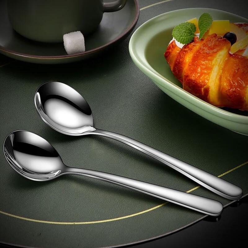 Wutuo 304 Stainless Steel Small Round Spoons - 10-Pack