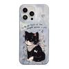 IMD Feather Yarn Naughty Kitten Suitable for iPhone17promax Apple 16 Mobile Phone Case 14/15 Large Hole 17