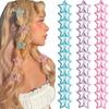 30pcs Color Star Hairpin Cute Y2k Dopamine Drip Bb Clip Side Bangs Clip Hairpin Hair Accessories