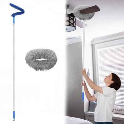 PATIKIL Ceiling Fan Cleaner To Microfiber Duster Telescopic Handle Fan Blade Cleaning Tool for Furniture Grey Duster, 12.9" 59", Blinds,