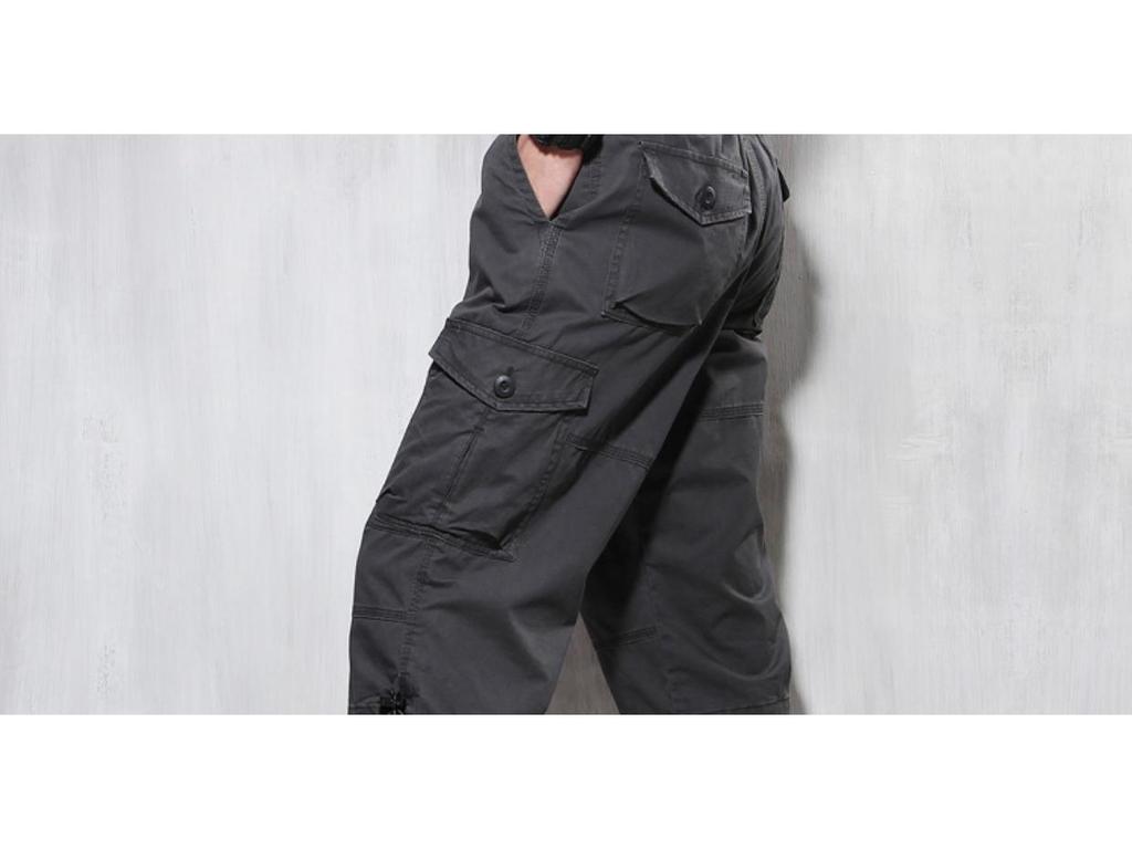 Herren Sommer Locker Geschnittene Camo Cargo Shorts - Übergröße, Mittellang, 7 Taschen