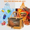 Insulation Bag Reusable Large Capacity BBQ Meat Storage Bag Heat Preservation Zipper Opening Thermal Layer For Grilling Outdoor Cooking