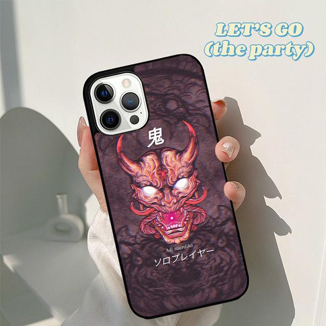 Autumu Hannya Demon Oni Phone Case Cover for iPhone 17 Air 16 16e 15 12 11 13 14 Pro Max Apple Plus Coque