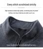 Men's Double-Sided Cashmere Wool Coat, Short Stand Collar, Casual Dad's Jacket for Autumn/Winter.