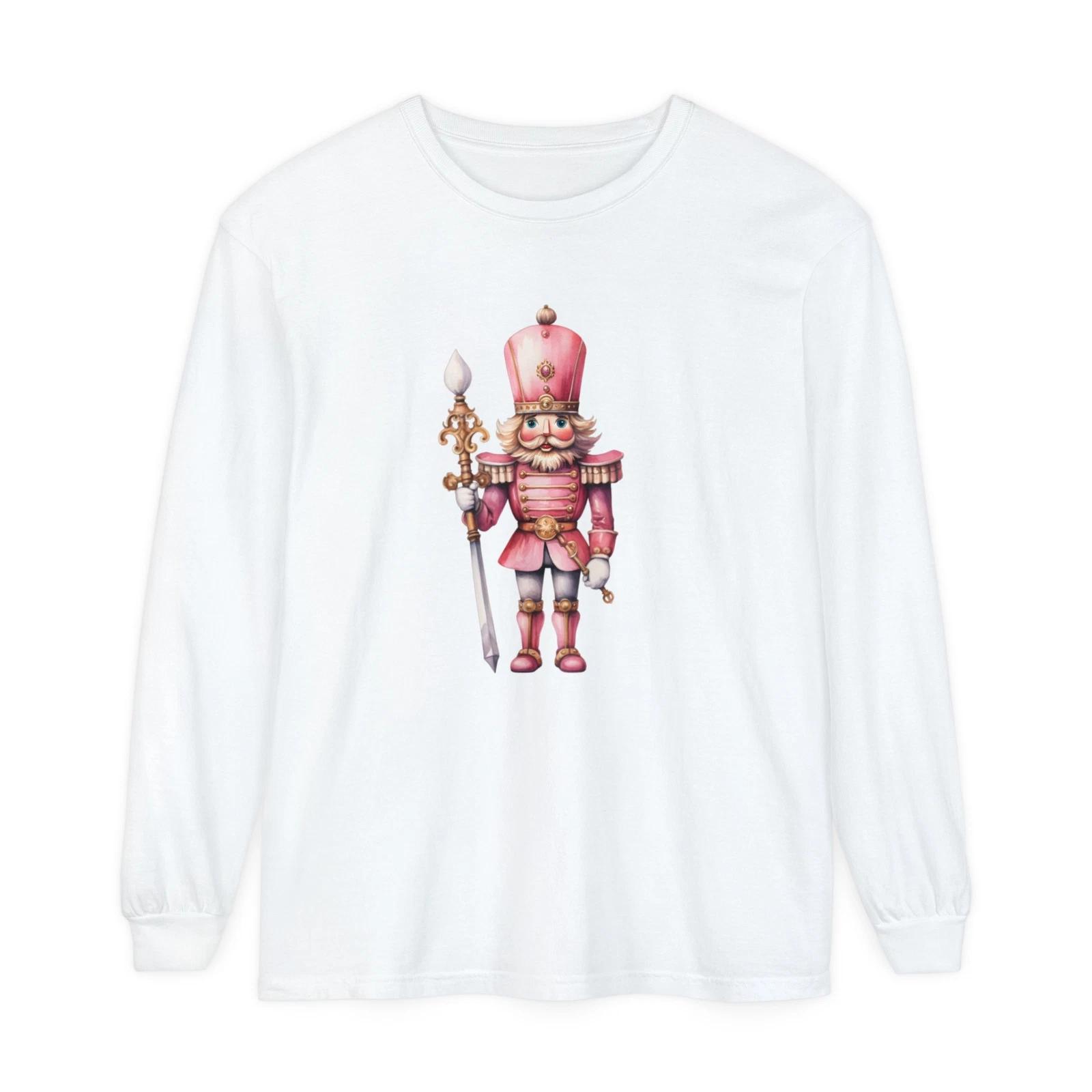 

Pink Nutcracker Comfort Colors Unisex Garment-dyed Long Sleeve T-Shirt M