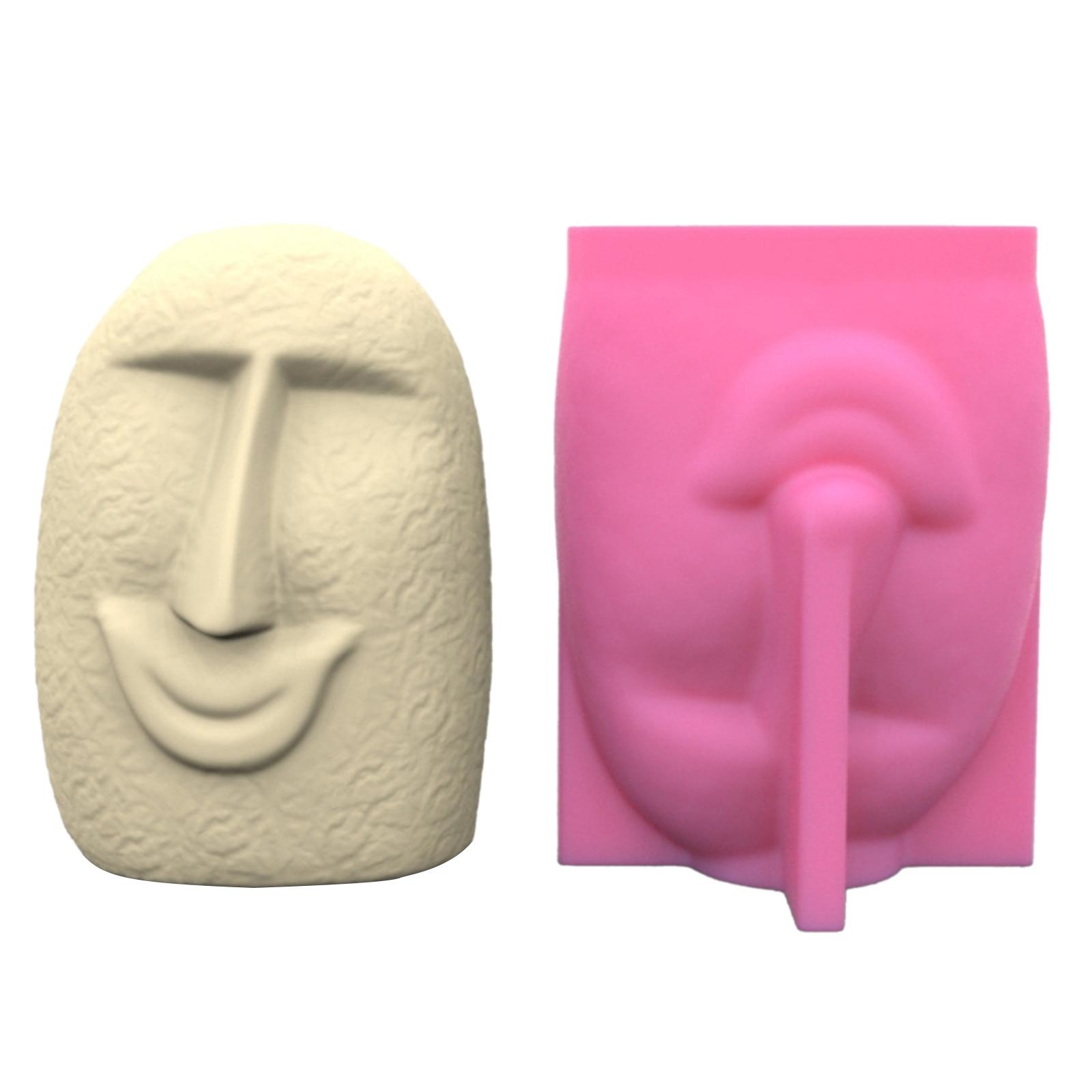 

Сделай сам силиконовая форма для цветочного горшка, многоразовая ваза с человеческим лицом, смоляные формы, DIY ремесленные украшения, формы для вазы для расстановки цветов 2