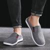 Zapatillas sin talón redondas antideslizantes para hombre estilo Old Beijing - Slip-ons de tela transpirable