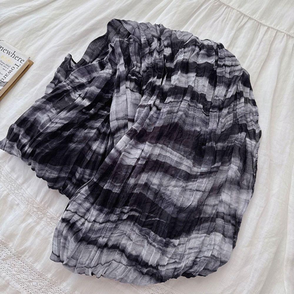 Folded Warm Scarf Cotton Neckerchief New Silk Scarf  Autumn Winter