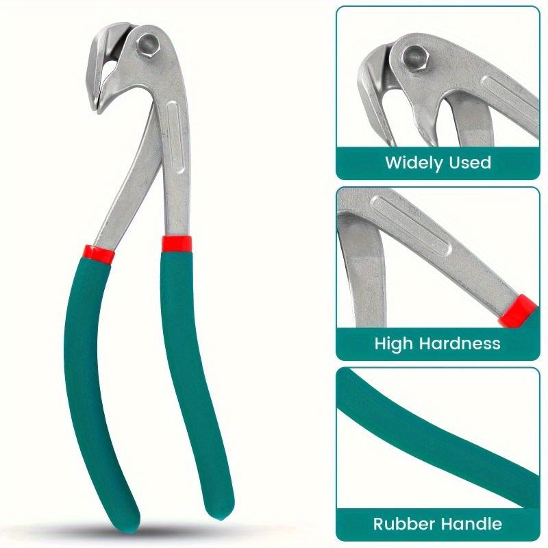 Car Door Panel Crimp Dent Repair Pliers - Stainless Steel, 9.06inch, Green & Red Handles, Auto Body Edge Tool for Vehicle Fender & Door Panel Repair