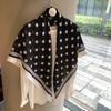 110*110cm Light Thin Square Scarf Polka Dot Silk Headscarf Fashion Beach Headscarf  for Women Girls