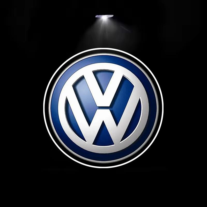 VW 2X LED Car Welcome Logo Light Door Projector Light for VW GTI Polo Golf Passat Tiguan Arteon Touareg CC Taigo Auto Accessories