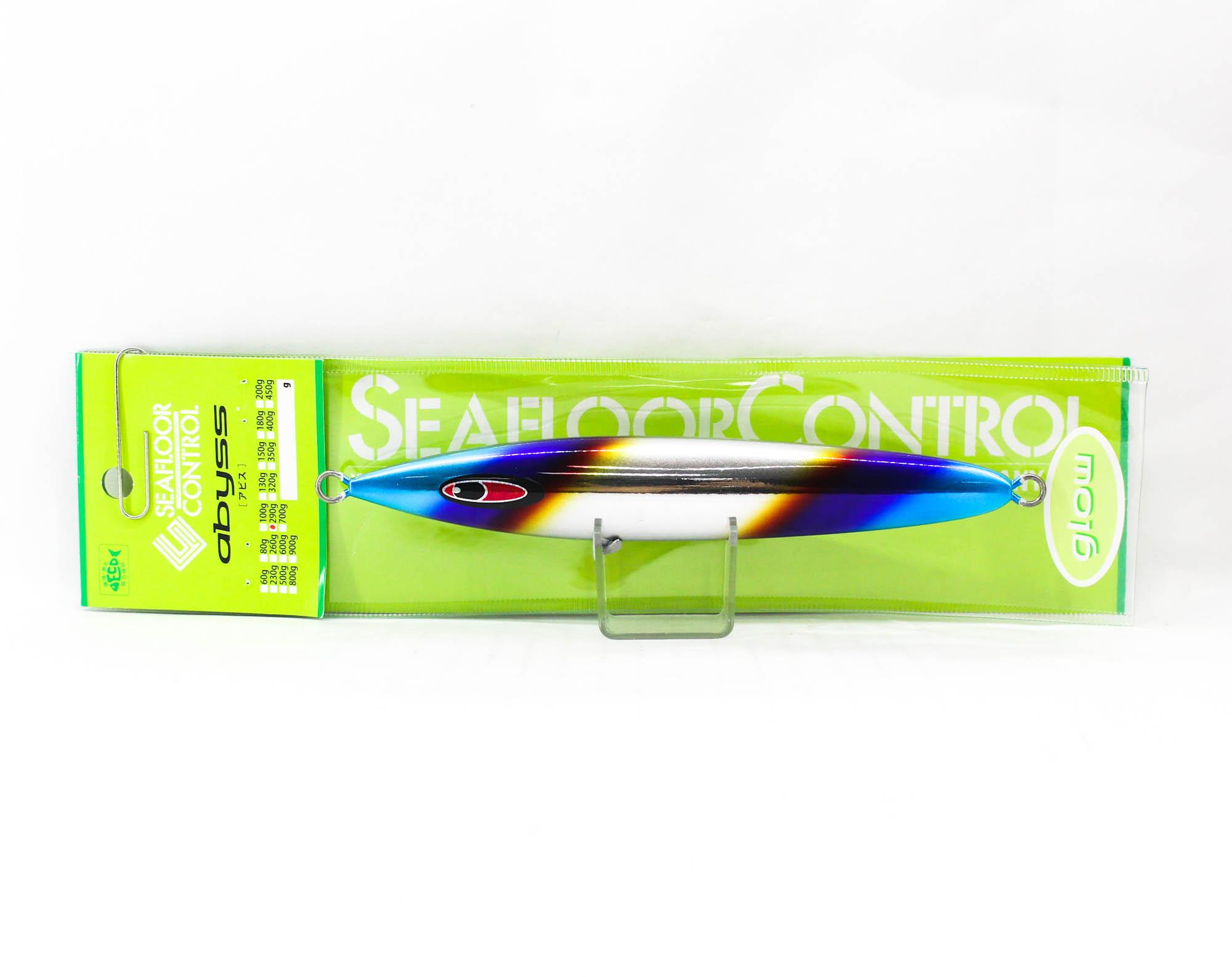 Seafloor Control Metal Jig Abyss 290 grams Titan Zebra Glow (7798)